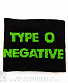   type o negative