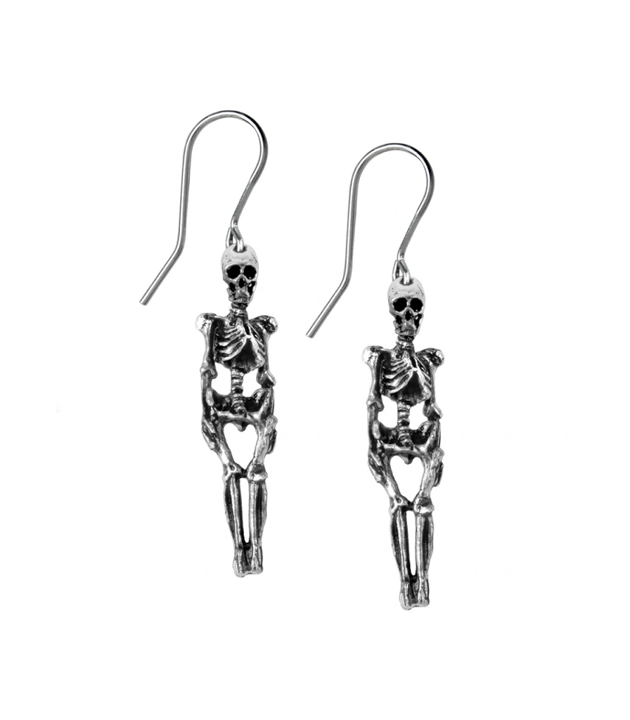 серьги alchemy gothic (алхимия готик) e9 skeleton