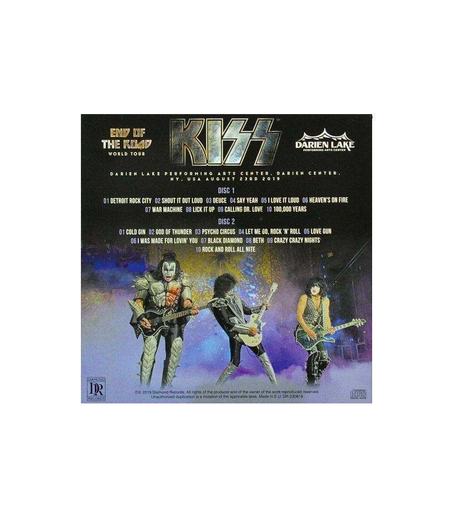CD KISS "Darien Lake, End Of The Road World Tour"