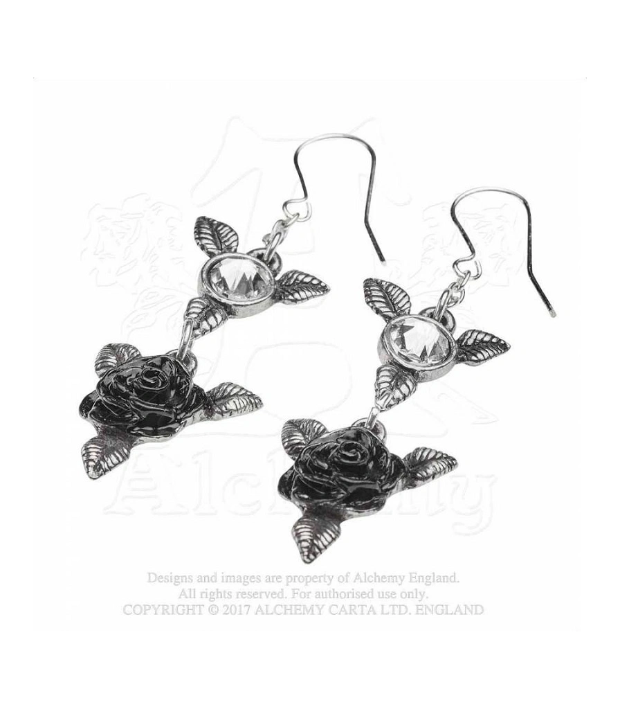 серьги alchemy gothic (алхимия готик) e398 ring 'o roses
