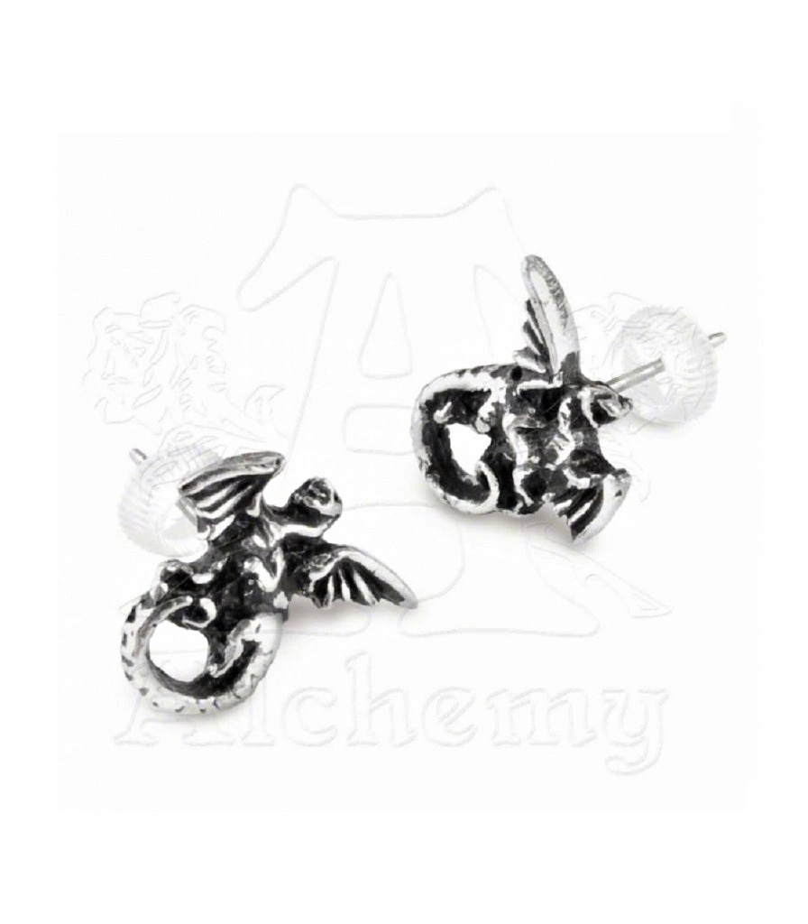 серьги alchemy gothic (алхимия готик) e279 whitby wyrm