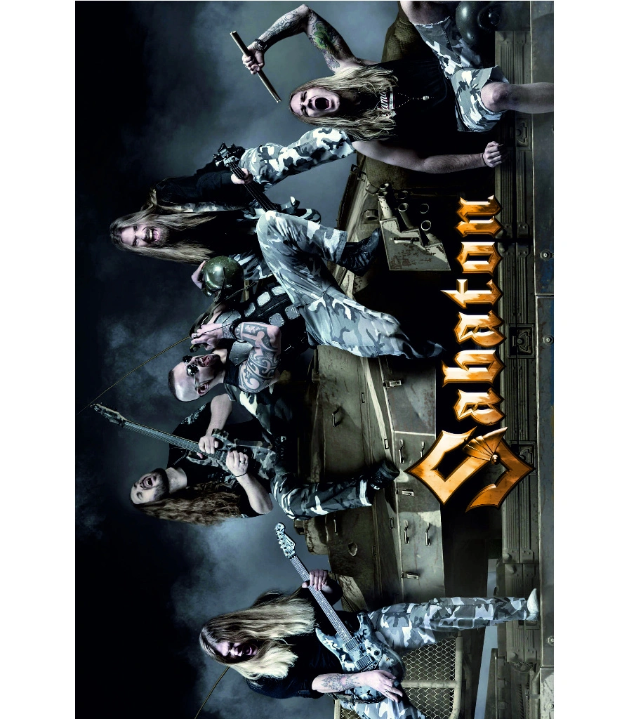 постер тканевый sabaton (группа)