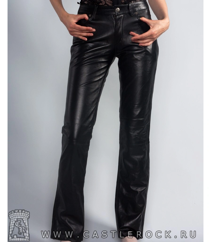 штаны женские кожаные "first" классические