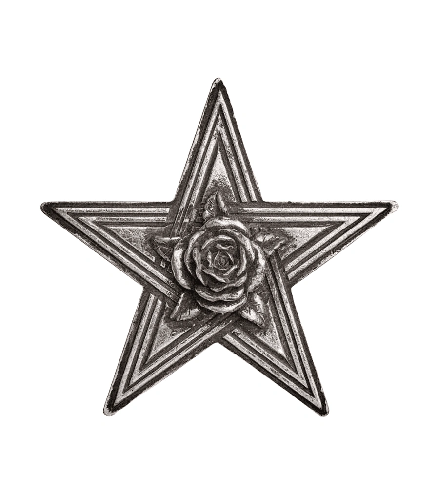 шкатулка пентаграмма с розой