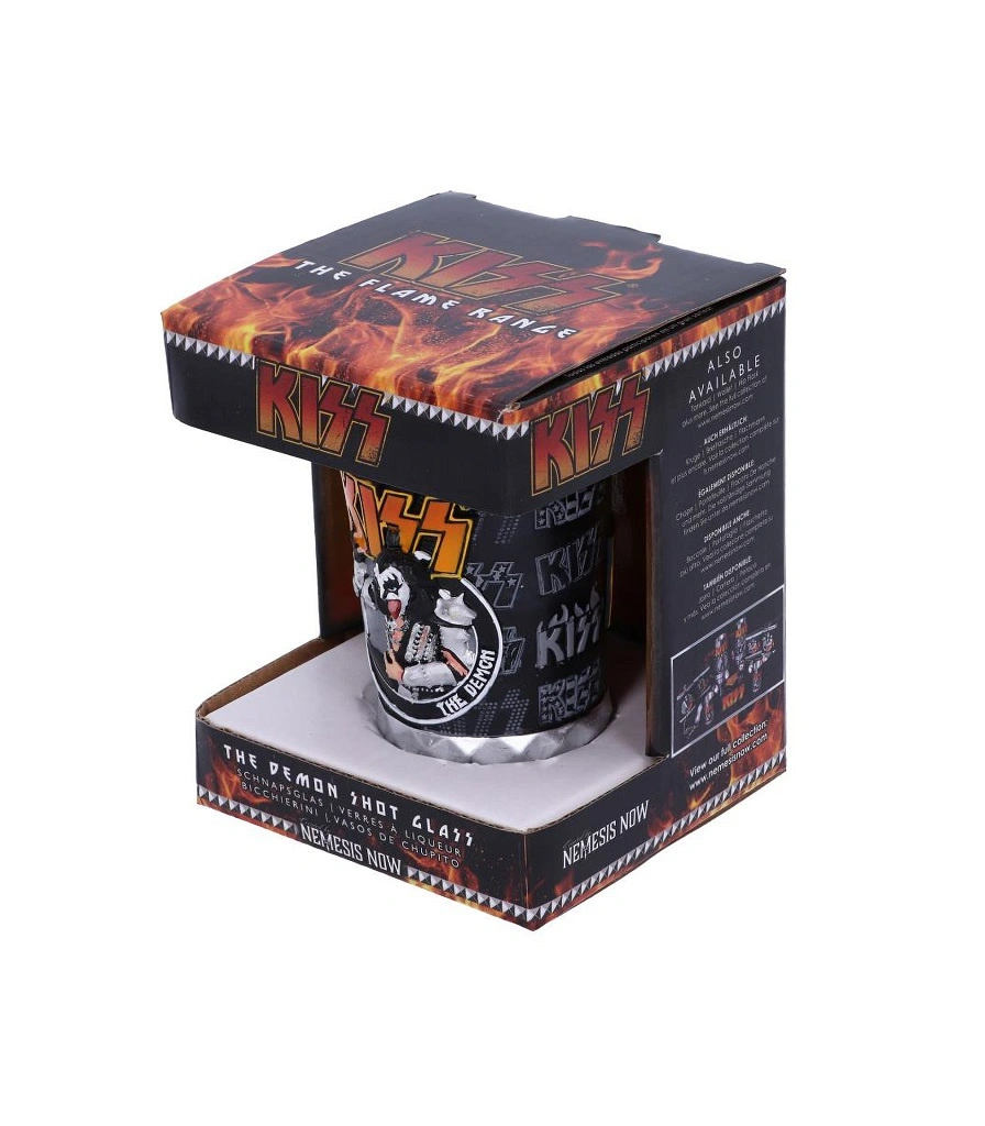 стопка фирменная kiss gene simmons "flame range the demon"