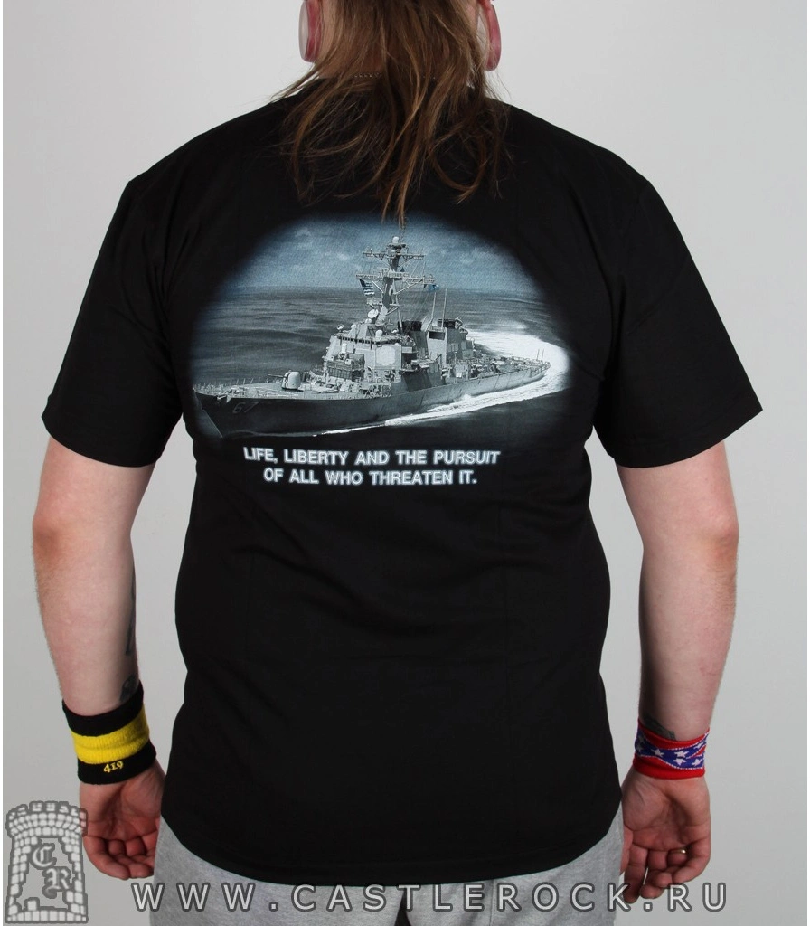 футболка army корабль военный