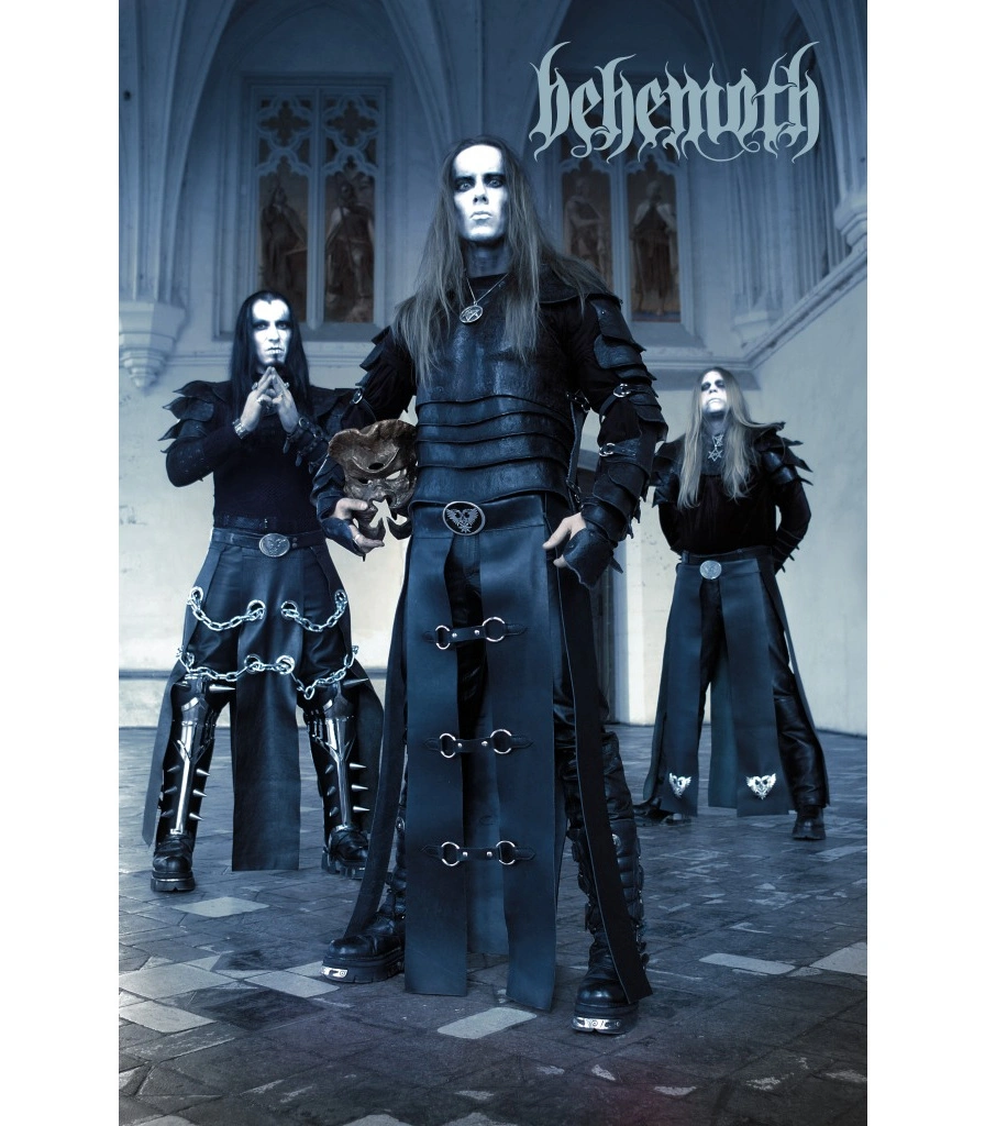 постер тканевый behemoth (группа, фон синий)