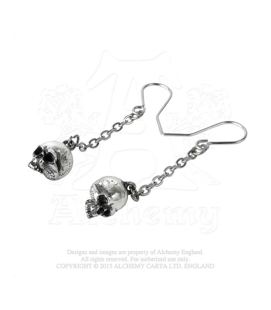 серьги alchemy gothic (алхимия готик) e364 deadskull
