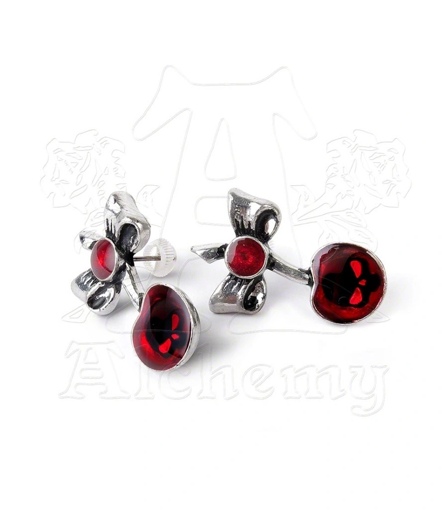 серьги alchemy gothic (алхимия готик) ulfe20 black cherry
