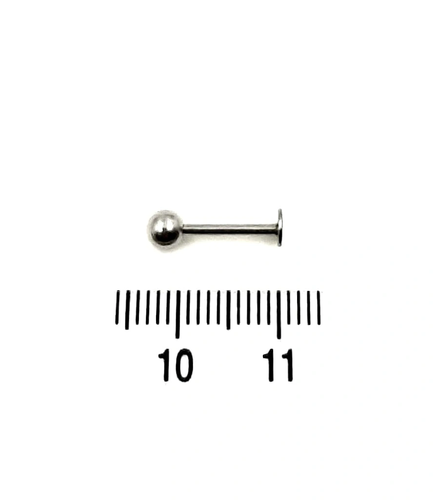 Лабрет Сталь с Шариком 1,2 х 10 х 4