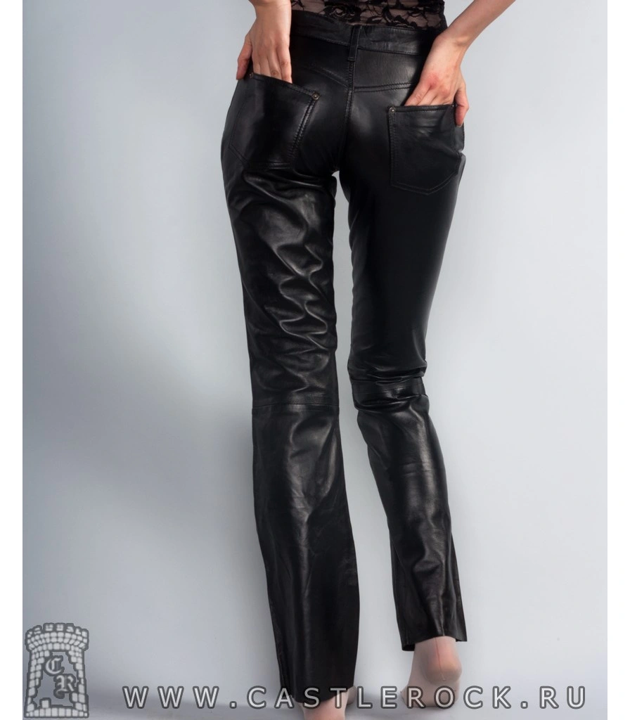 штаны женские кожаные "first" классические