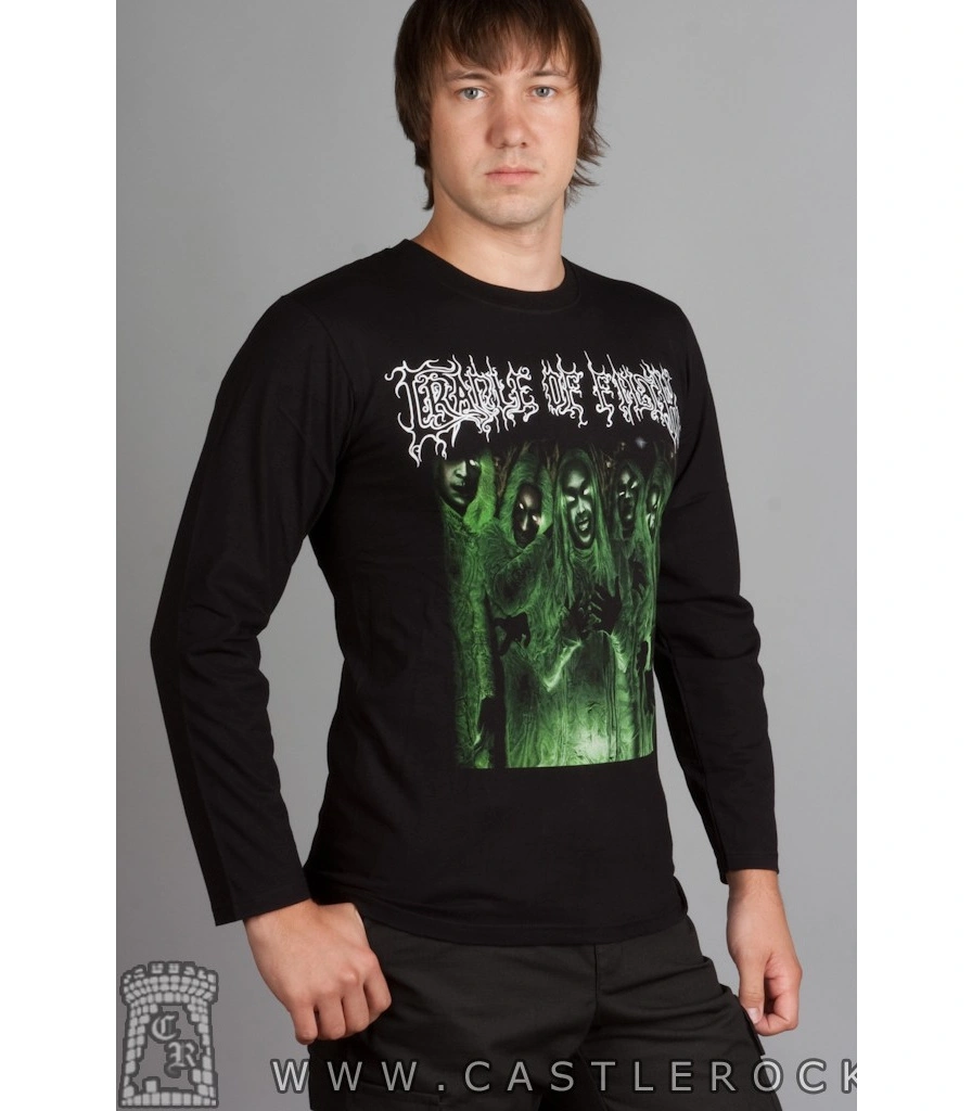 футболка cradle of filth (принт зеленый) д/р
