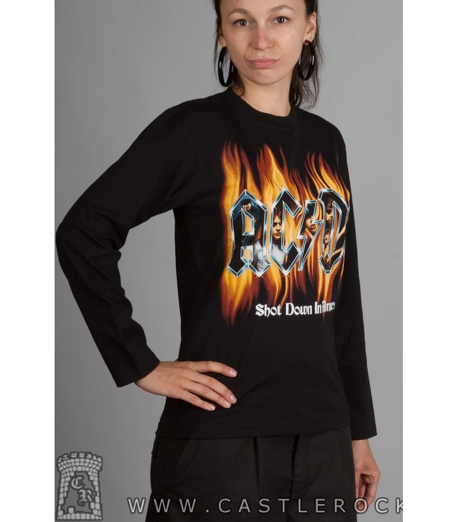 футболка ac/dc "shot down in flames" д/р