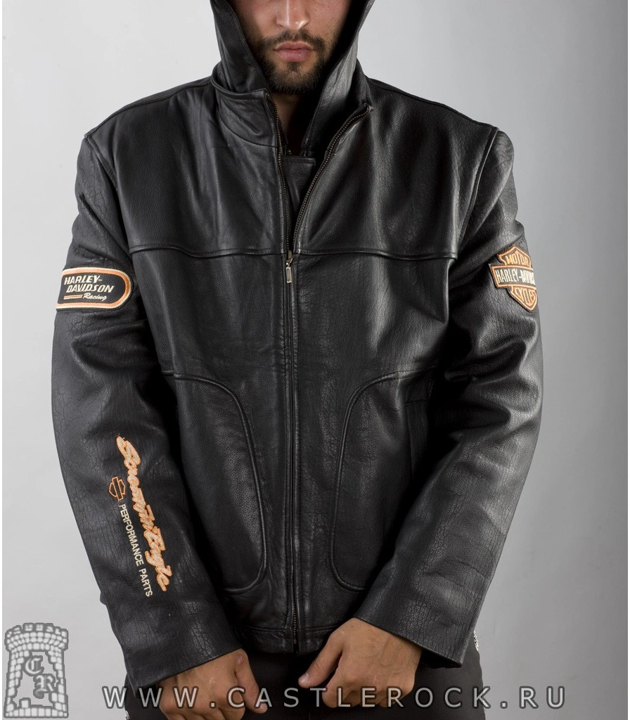 мото-куртка harley-davidson с отстегивающимся капюшоном