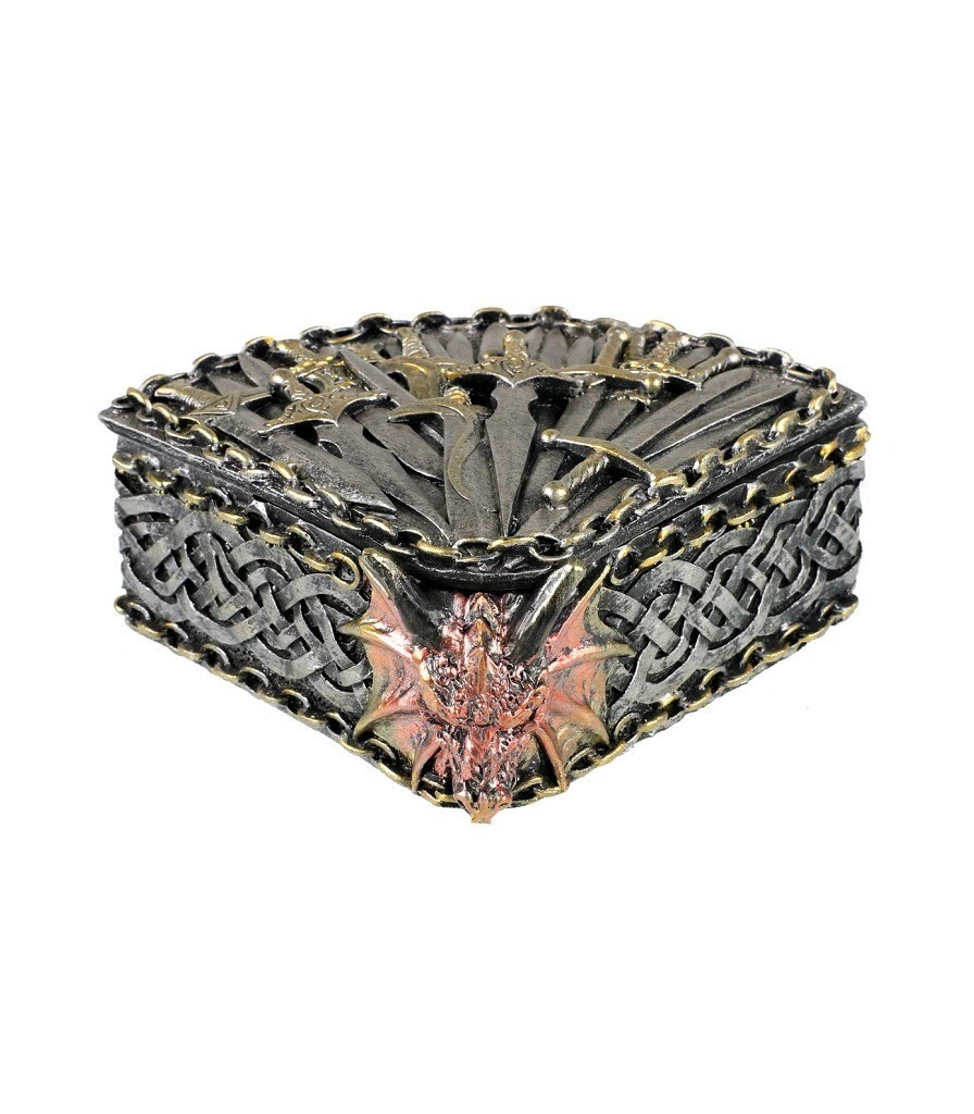 шкатулка дракон и мечи