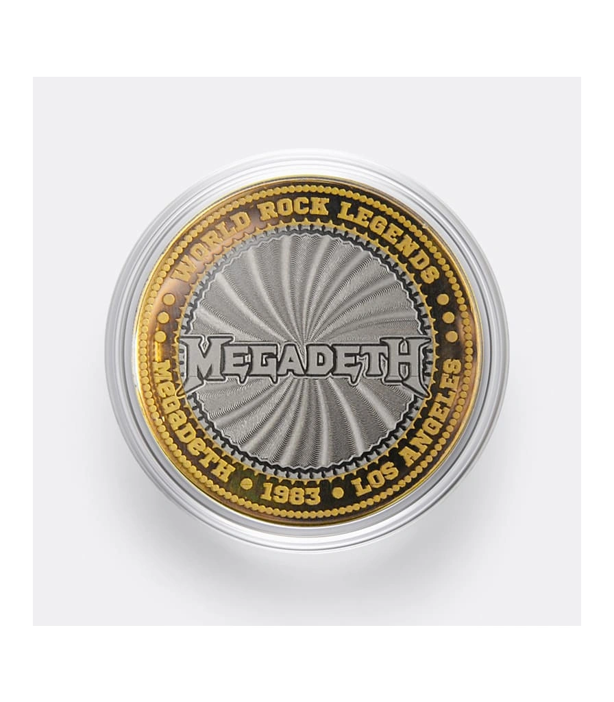 монета сувенирная малая megadeth