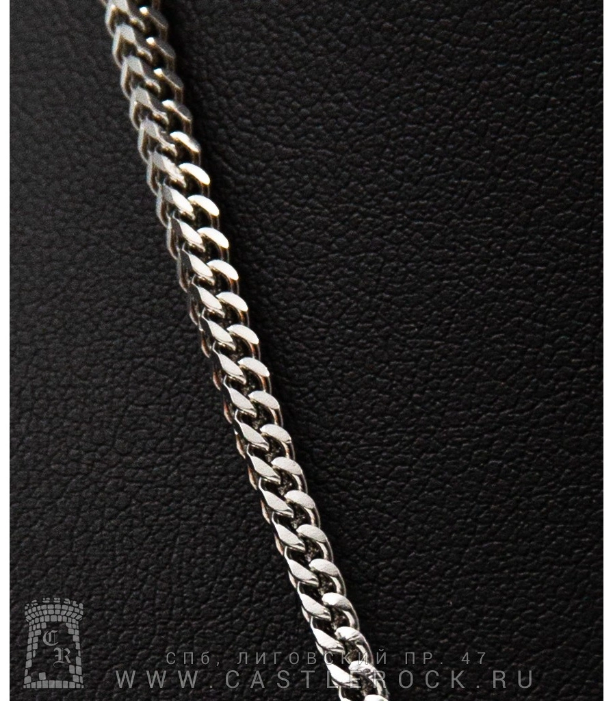 цепь стальная плетение колос (квадратный, 2,5 мм)