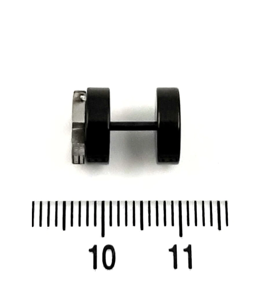 Обманка Плага Сталь Черная с Накладкой Крест Мальтийский 1,2 х 6 х 10/10