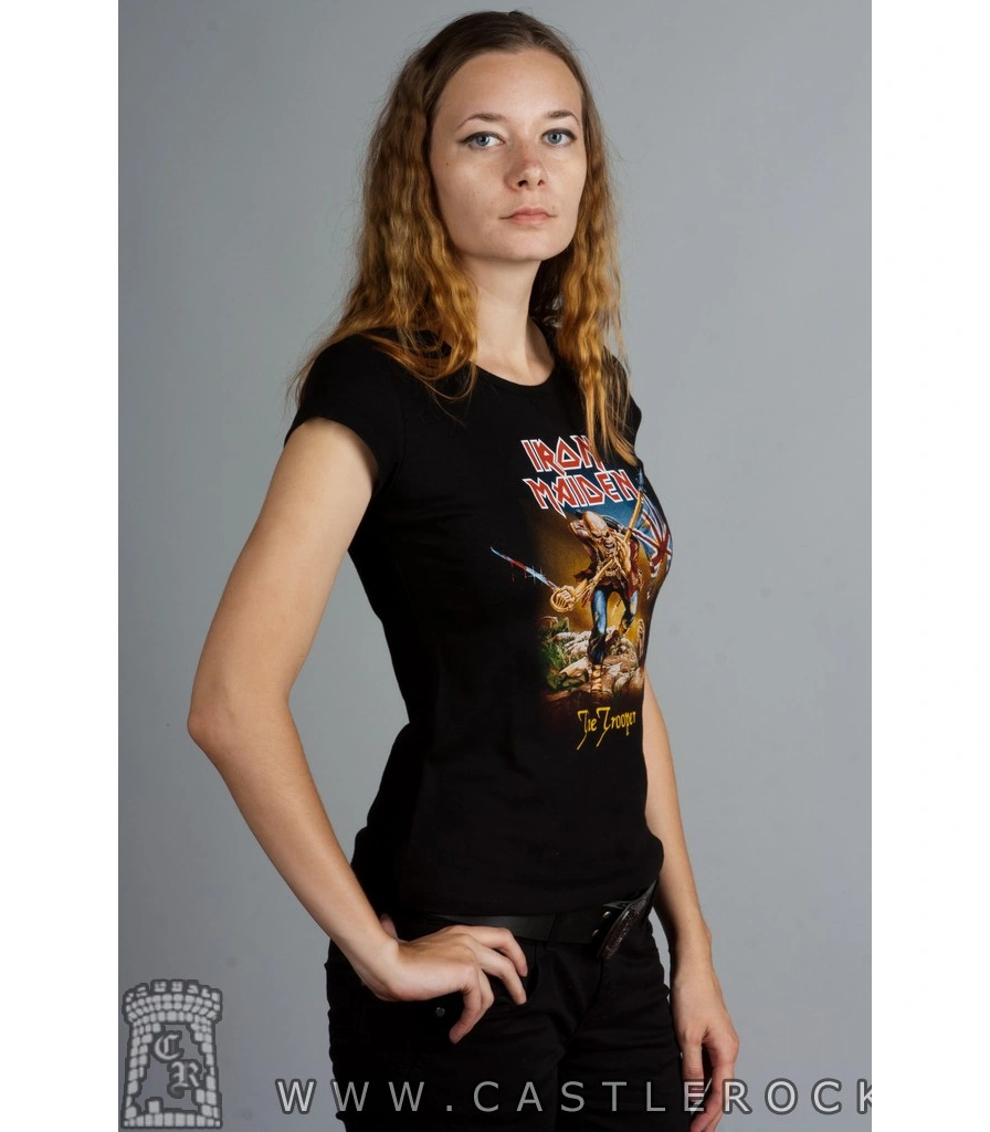 женская футболка iron maiden "the trooper"