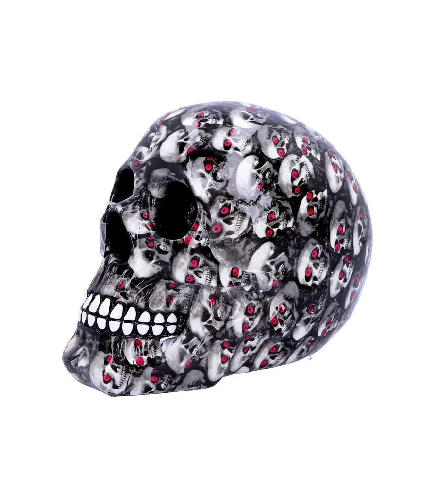 статуэтка череп расписной в черепах