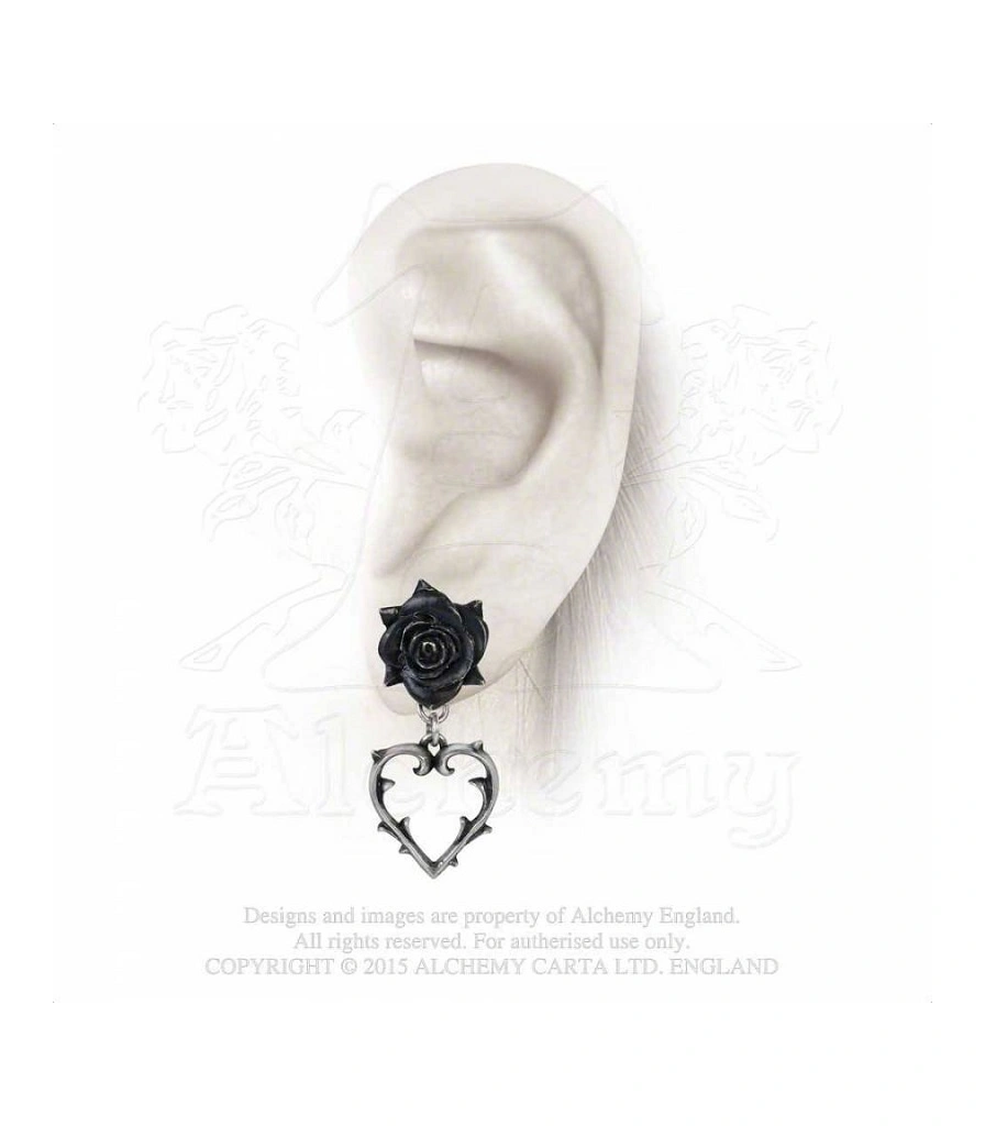 серьги alchemy gothic (алхимия готик) e365 wounded love