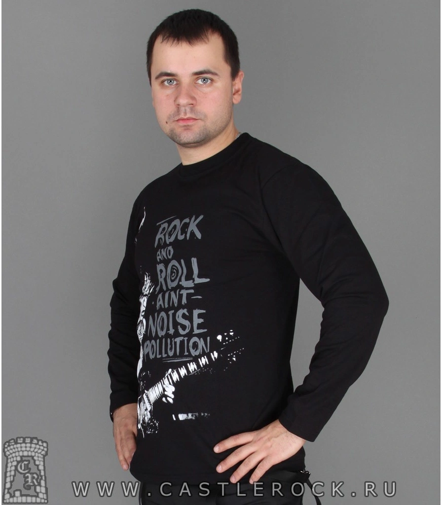 футболка ac/dc "rock and roll aint noise pollution" д/р