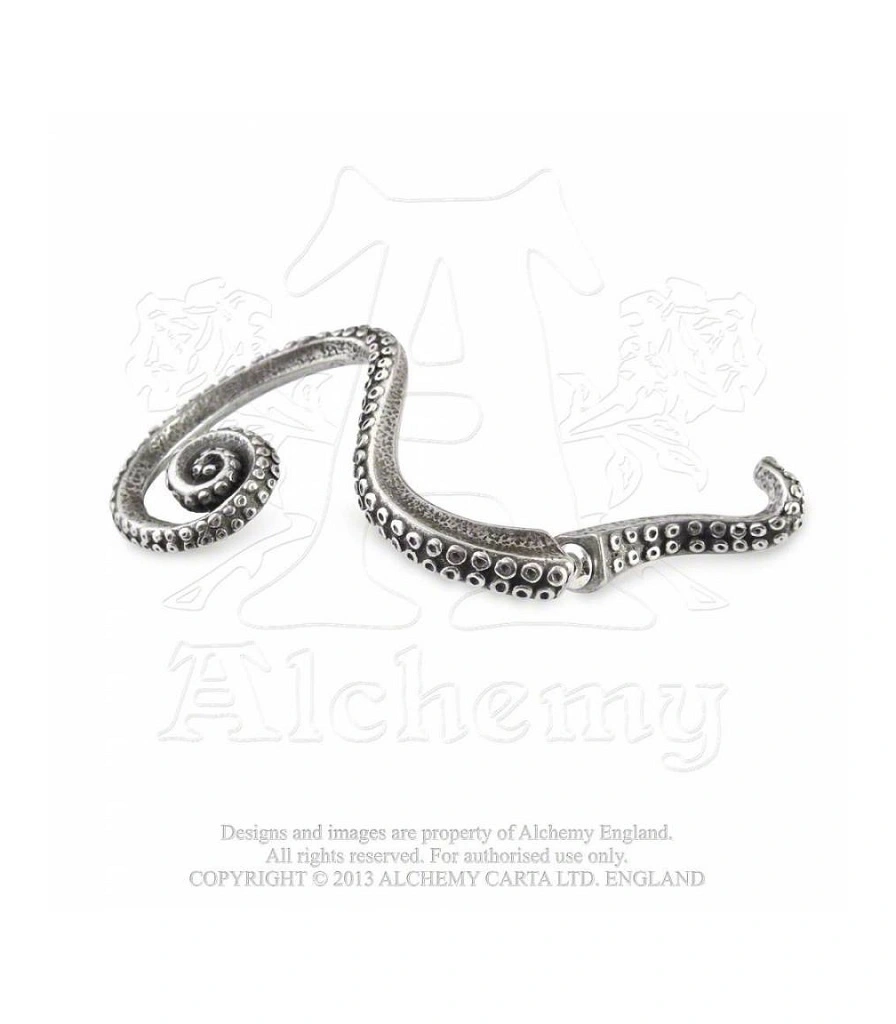 серьга кафф alchemy gothic (алхимия готик) e309 kraken