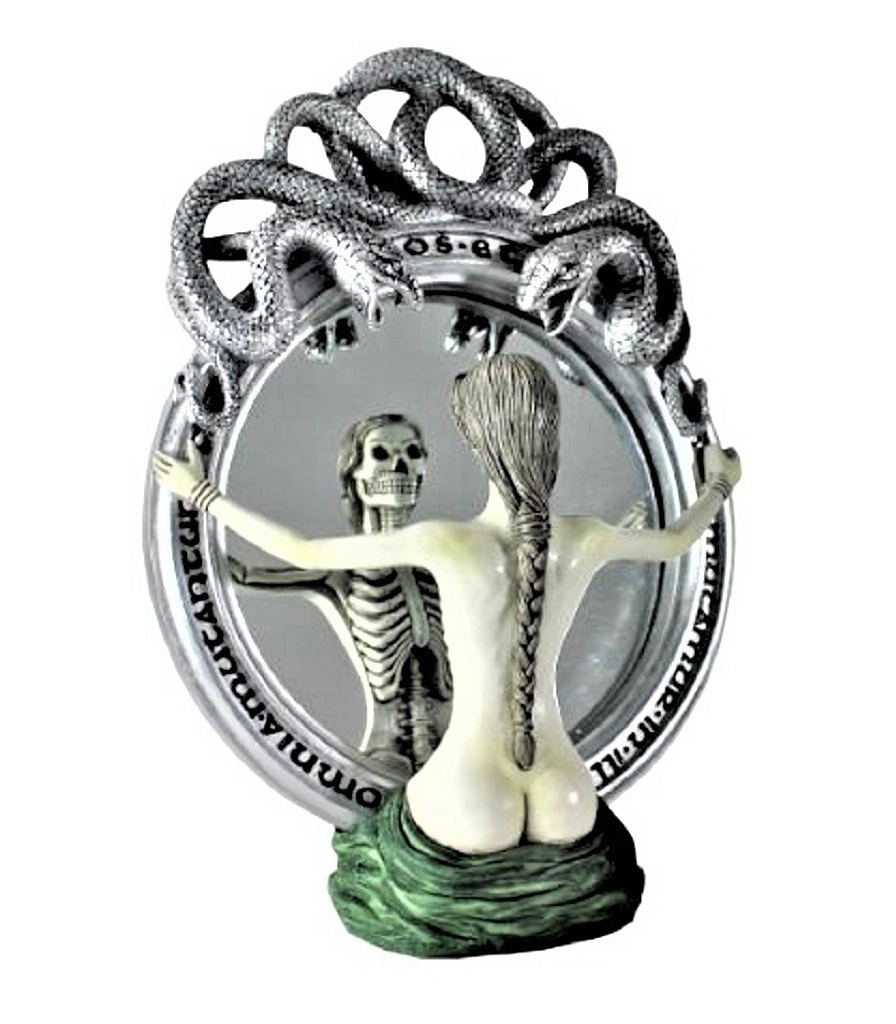 зеркало alchemy gothic (алхимия готик) woman skeleton (девушка скелет)