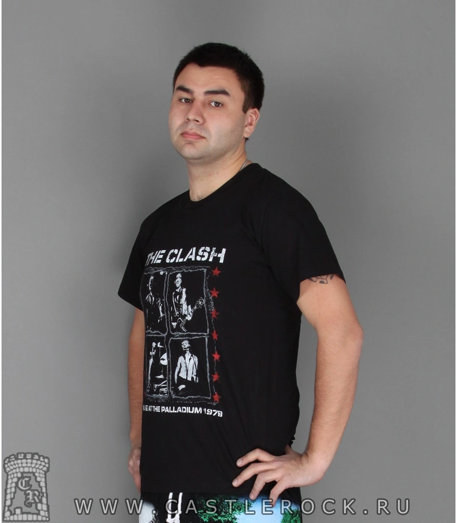 футболка clash "live at the palladium 1979"