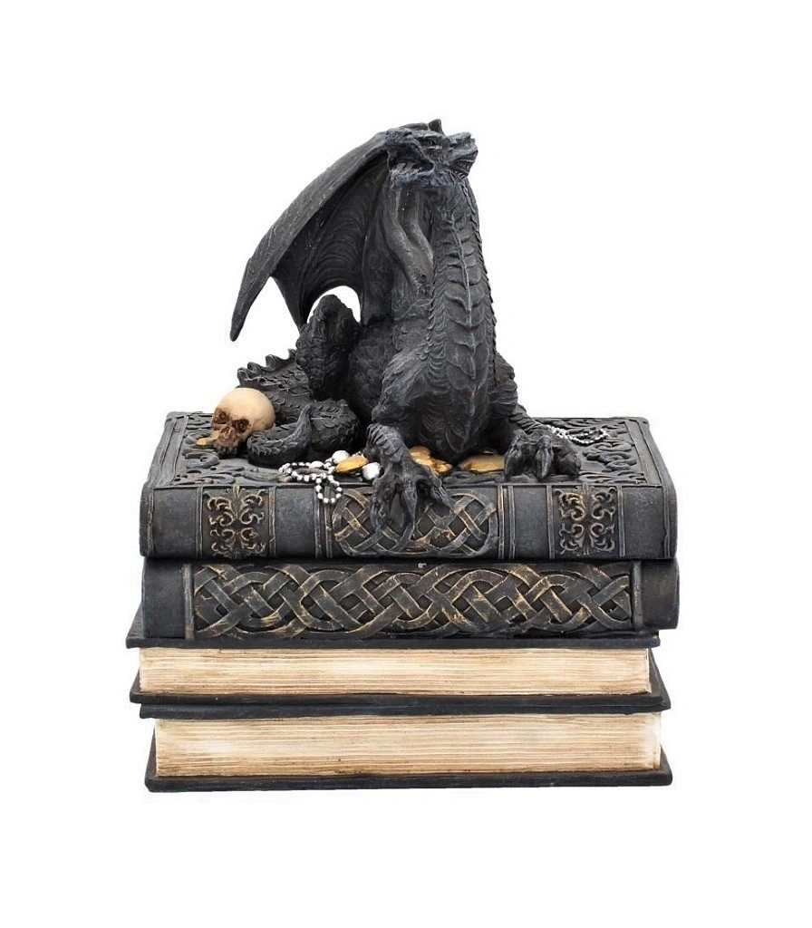 шкатулка дракон на книгах
