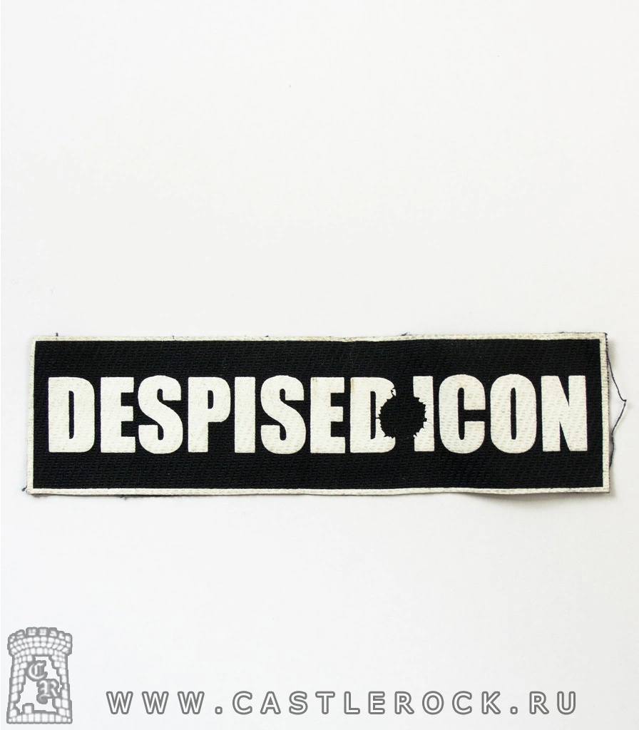 нашивка despised icon (надпись белая, узкая)