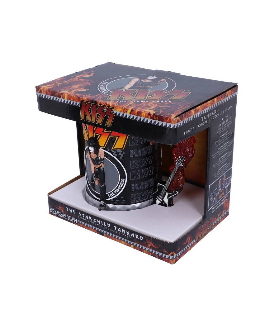 кружка фирменная kiss paul stanley "flame range the starchild"