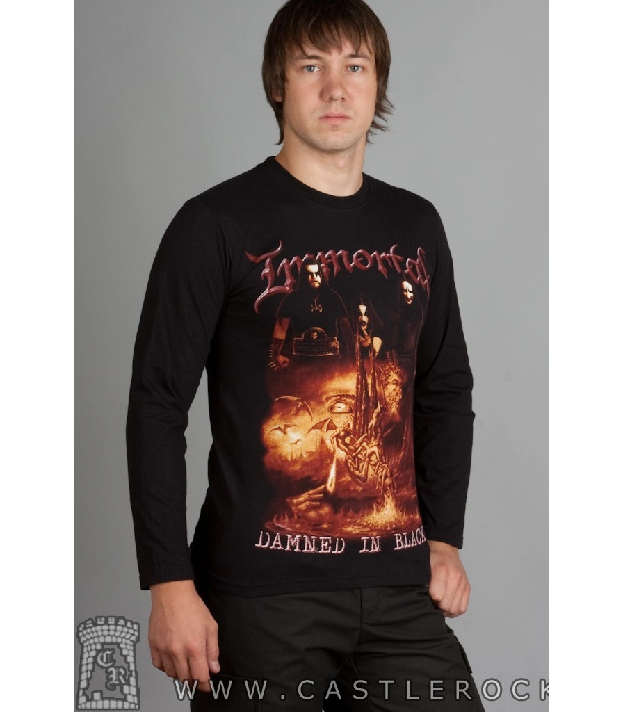 футболка immortal "damned in black" д/р