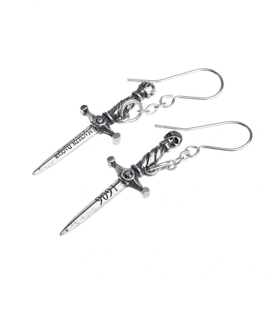серьги alchemy gothic (алхимия готик) e378 macbeth