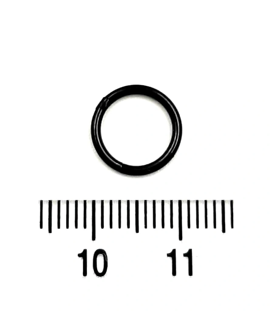 Сегментное Кольцо Кликер Сталь Черное 1,2 х 8