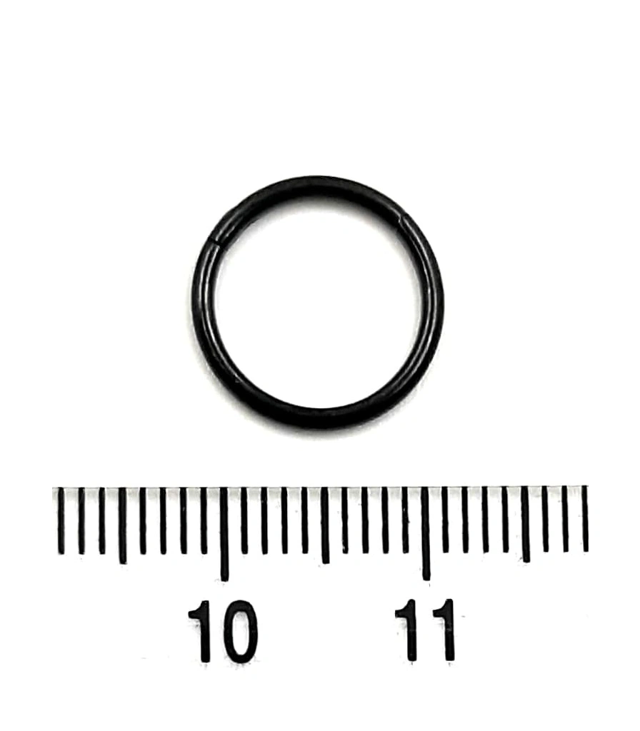 Сегментное Кольцо Кликер Сталь Черное 1,2 х 10