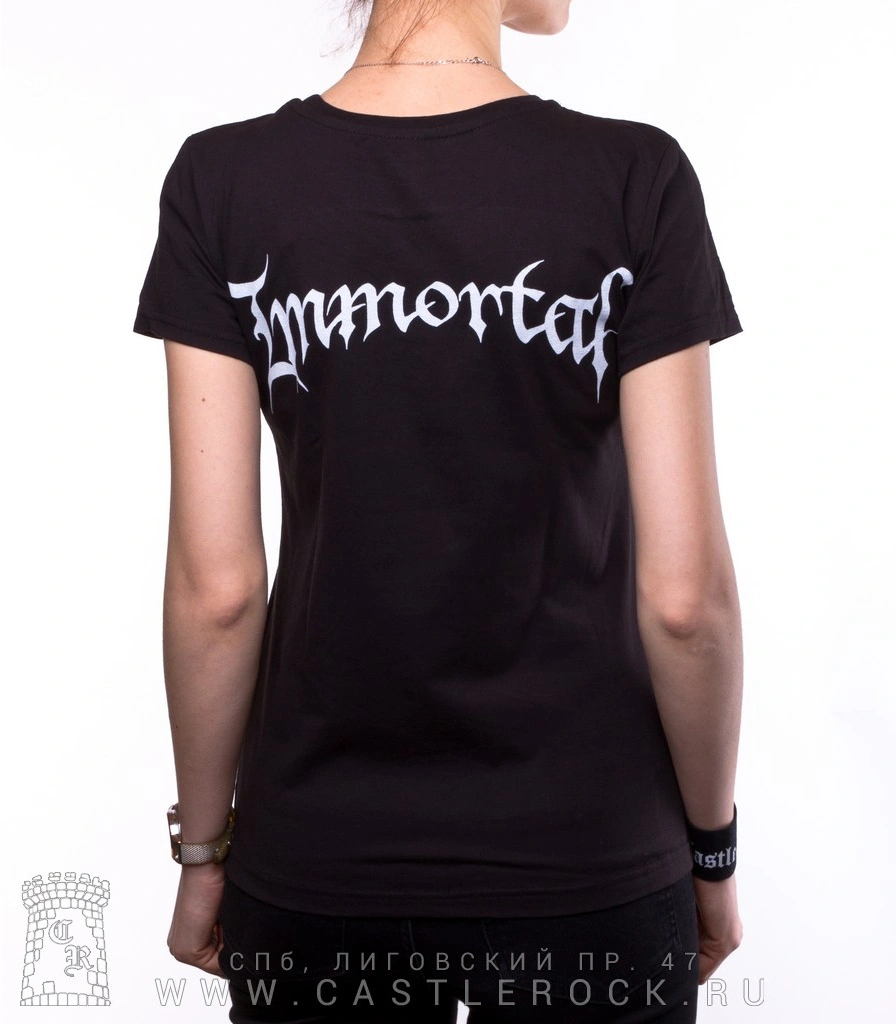 женская футболка immortal (группа)
