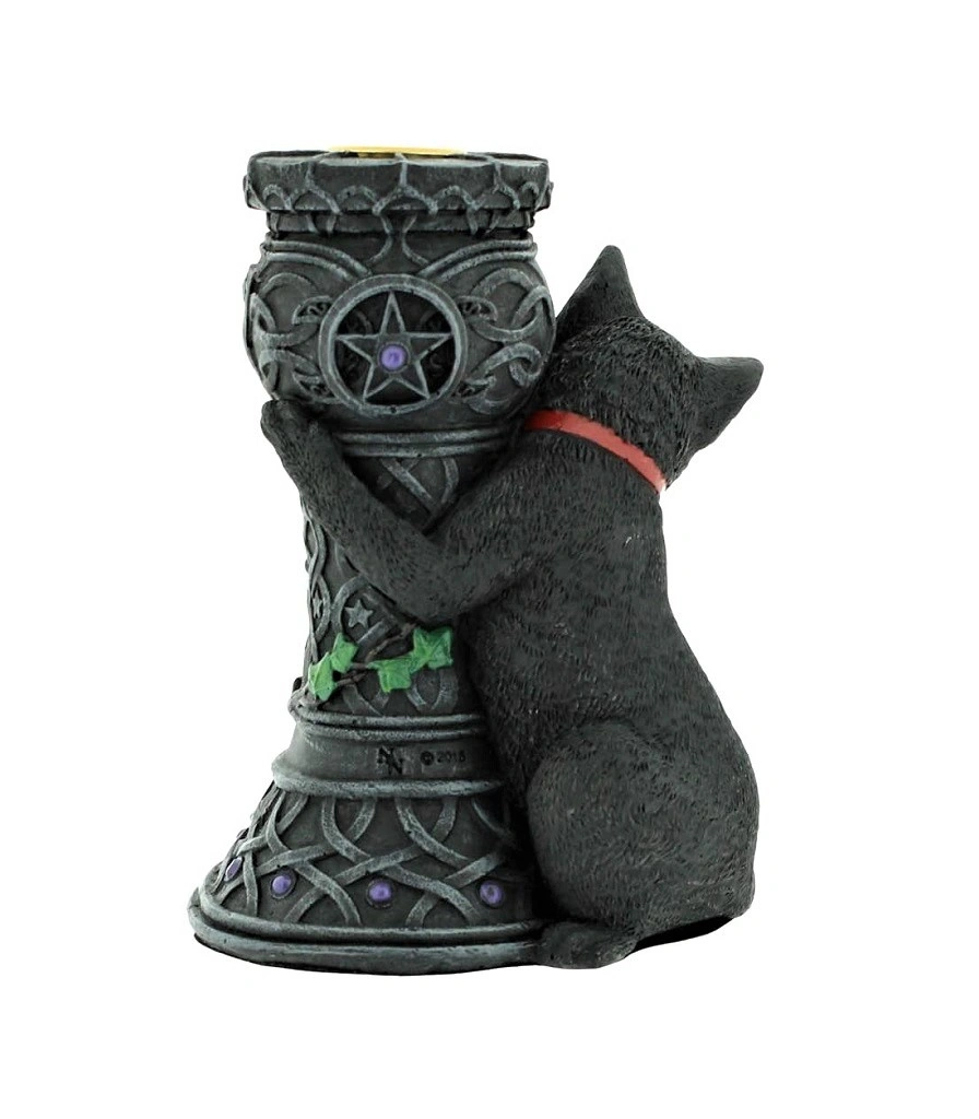 подсвечник кот с колонной