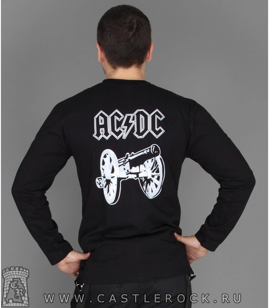 футболка ac/dc "rock and roll aint noise pollution" д/р