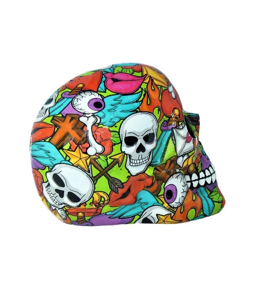 статуэтка череп расписной калипсо