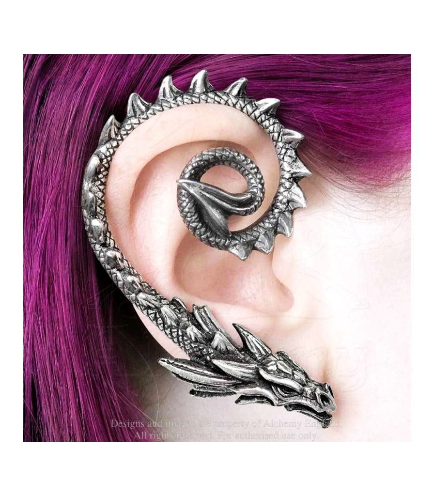серьга кафф alchemy gothic (алхимия готик) e412 ostrogoth dragon