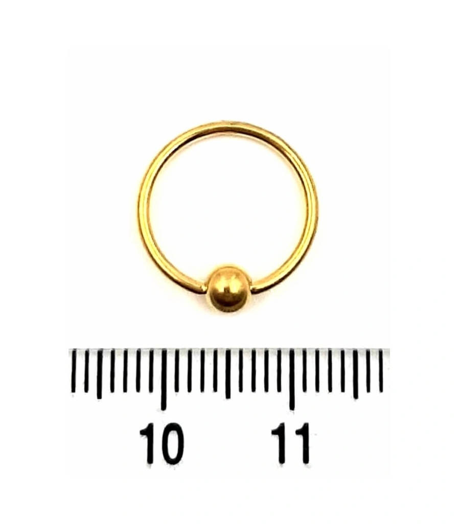 Кольцо BCR Сталь Золотистое 1,2 х 12 х 4