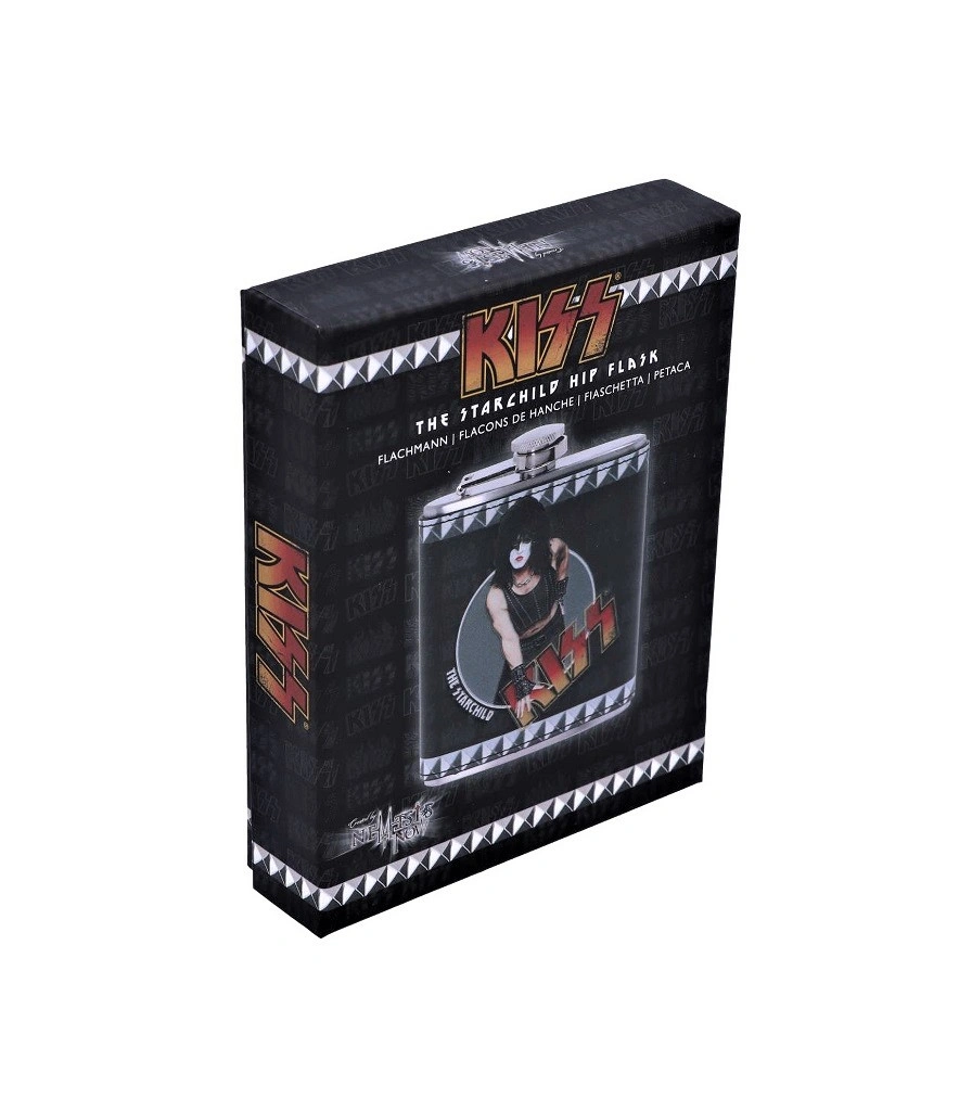 фляга стальная фирменная kiss paul stanley "the starchild" 7 oz
