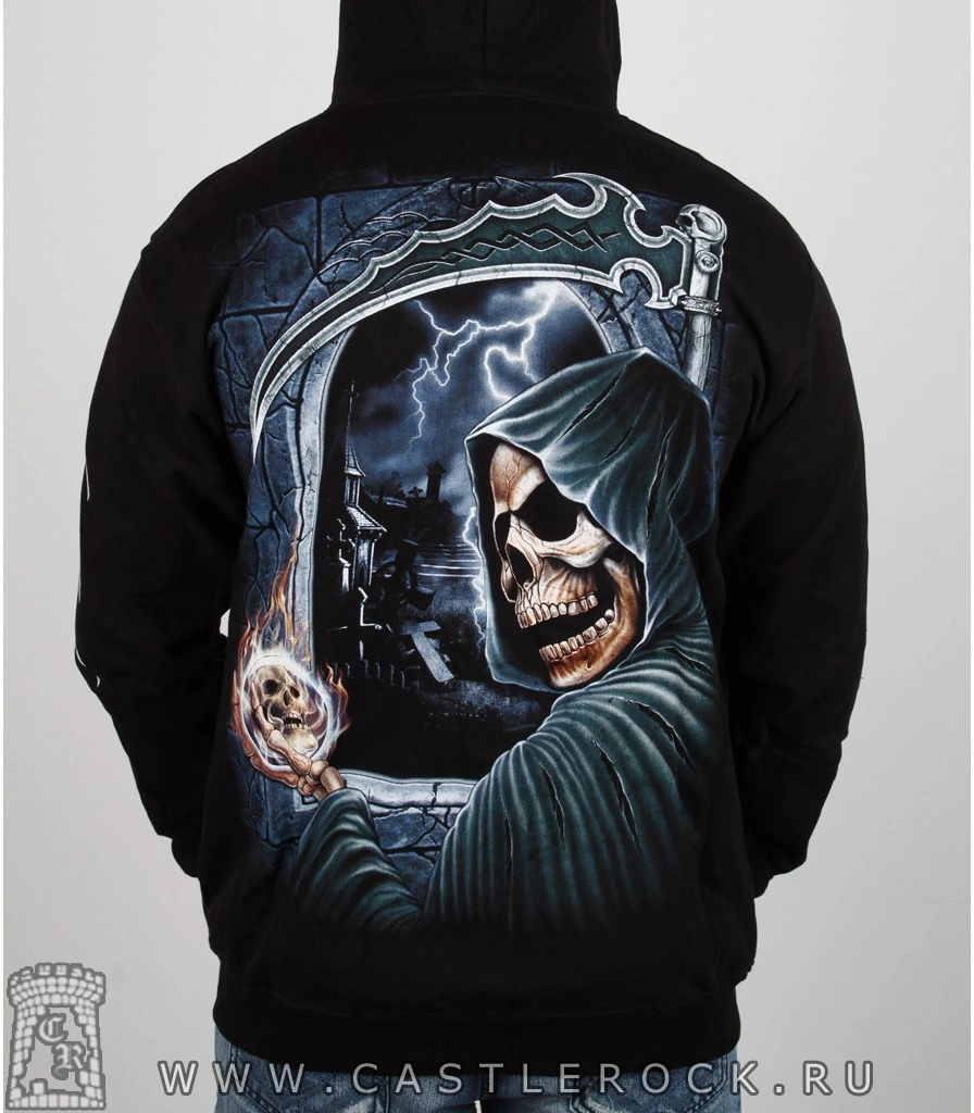 балахон на молнии смерть с косой