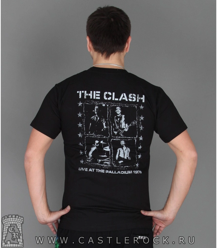 футболка clash "live at the palladium 1979"