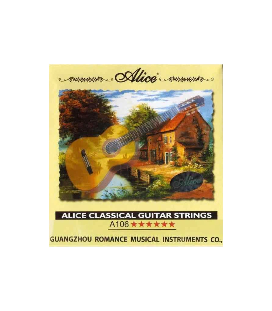 струна alice ми-6 нейлоновая в серебряной обмотке .044 (классика)