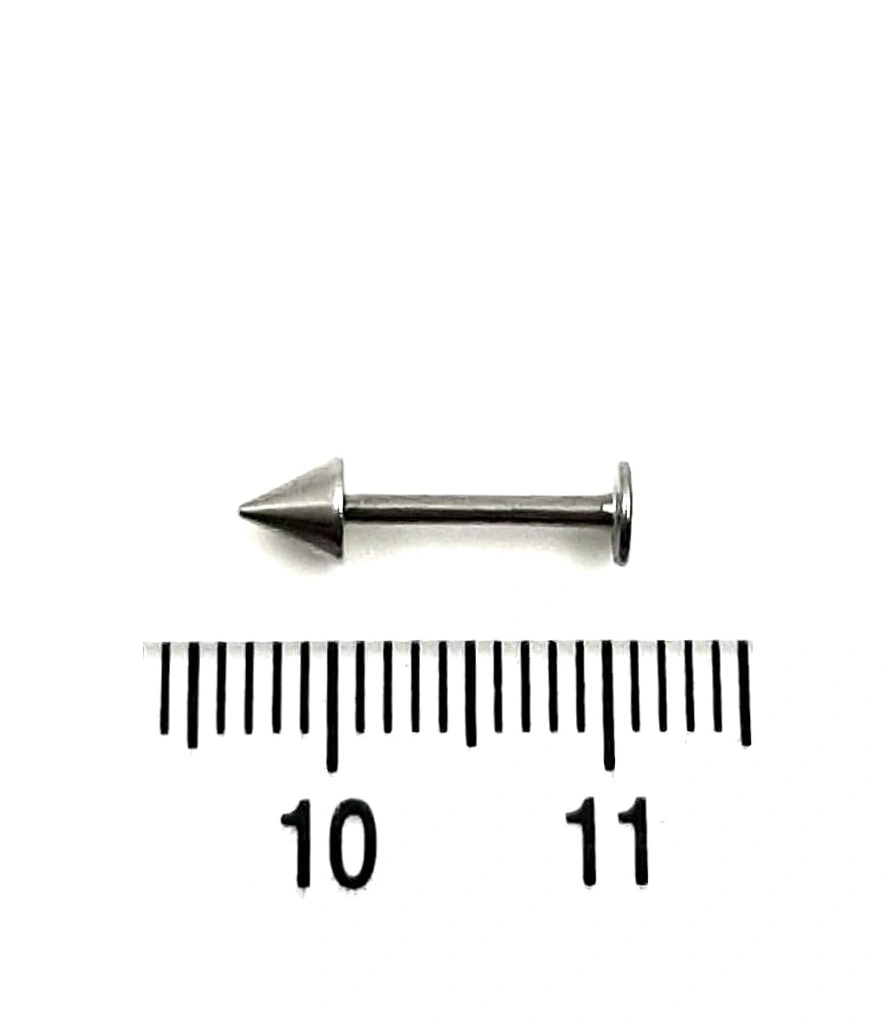 Лабрет Сталь с Шипом 1,2 х 10 х 4