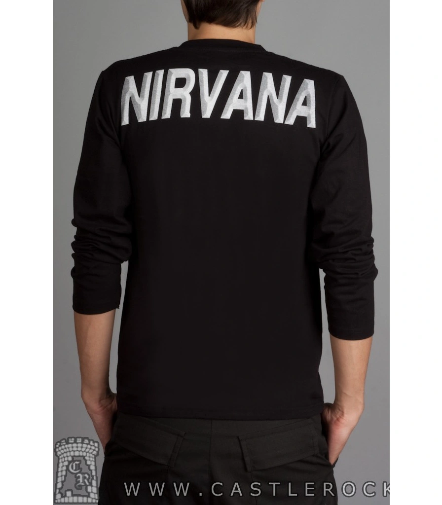 футболка nirvana kurt cobain 1967-1994 (желтая надпись) д/р