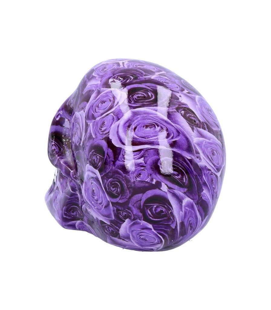 статуэтка череп расписной в розах