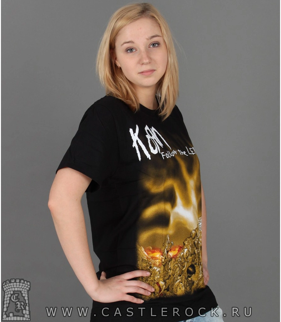 футболка korn "follow the leader" (принт большой)